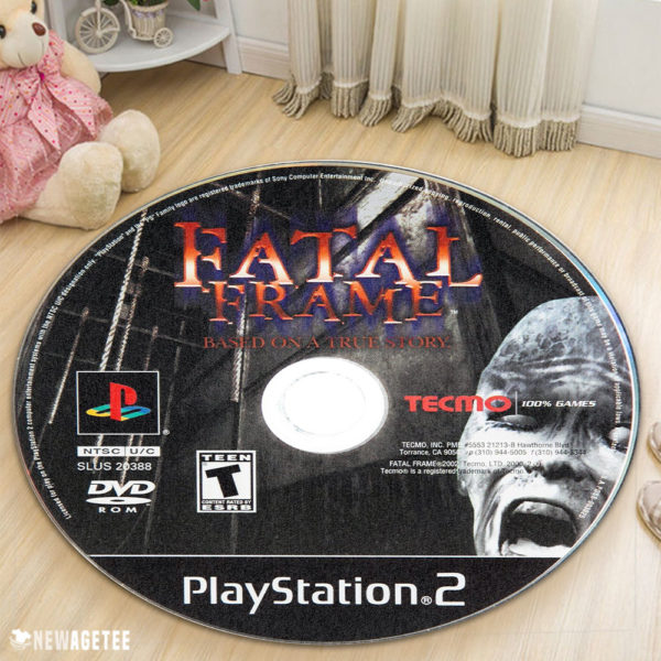 Circle Rug Carpet Fatal Frame Koei Tecmo PlayStation 2 Disc Round Rug Carpet