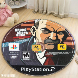 Circle Rug Carpet Grand Theft Auto Liberty City Stories and Vice City Stories Disc Round Rug Carpet