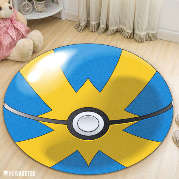 Circle Rug Carpet Pokemon Pokeball Quick Ball Round Rug Carpet