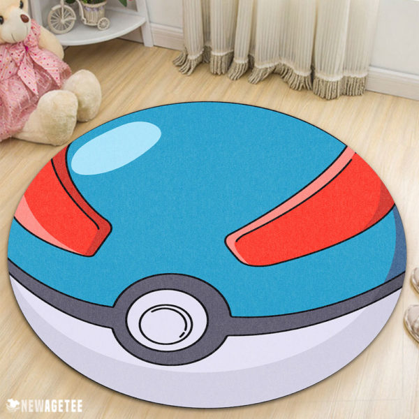 Circle Rug Carpet Pokemon Super Ball Round Rug Carpet