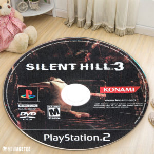 Circle Rug Carpet Silent Hill 3 PlayStation 2 Disc Round Rug Carpet