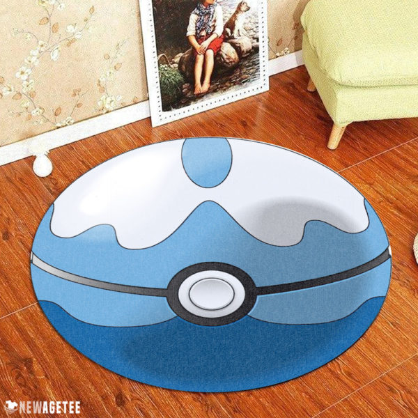 Circle Rug Dive Ball Pokemon Round Rug Carpet