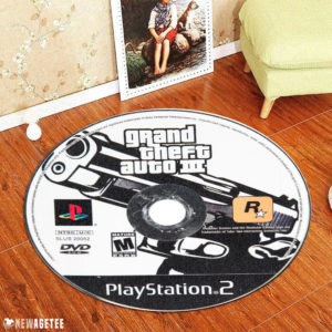 Circle Rug Grand Theft Auto III PlayStation 2 Disc Round Rug Carpet