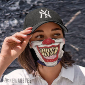 Cloth Face Mask Evil clown Face Mask Halloween costume