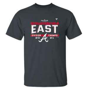 Dark Heather T Shirt Atlanta Braves Nl East Division Champions Shirt