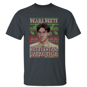 Dark Heather T Shirt Bears Beats Jim Battlestar Galactica The Office Christmas Sweatshirt