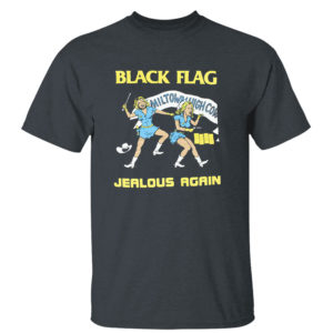Dark Heather T Shirt Black Flag Jealous Again shirt