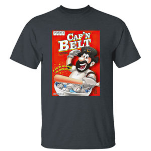 Dark Heather T Shirt Capn Belt baseball if youre an alpha you gotta eat it shirt