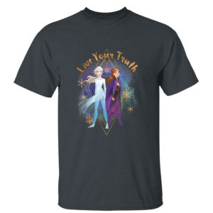 Dark Heather T Shirt Disney Frozen 2 Elsa Anna Live Your Truth Geometric Portrait Sweatshirt