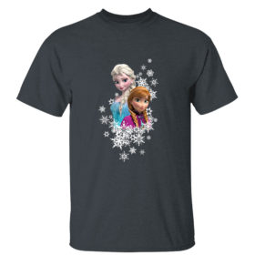 Dark Heather T Shirt Disney Frozen Anna and Elsa Snowflakes Sweatshirt