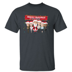 Dark Heather T Shirt Happy Holidays From Dunder Mifflin Christmas Sweatshirt