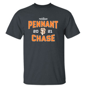 Dark Heather T Shirt MLB San Francisco Giants Pennant Chase 2021 Postseason Tee Shirt