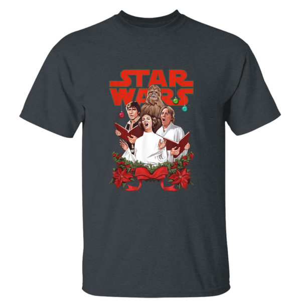 Dark Heather T Shirt Star Wars Rebel Choir Funny Holiday Christmas T Shirt