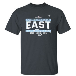 Dark Heather T Shirt Tampa Bay Rays AL East Champions Shirt