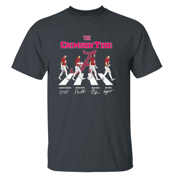 Dark Heather T Shirt The Crimson Tide Abbey Road signatures shirt