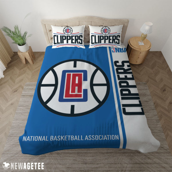 LA Clippers NBA Basketball Duvet Cover and Pillow Case Bedding Set