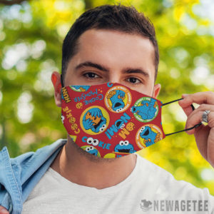 Face Mask Sesame Street Digital Characters Cookie Monster face mask