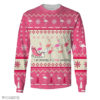 Flamingo I Am Dreaming of A Pink Christmas Ugly Christmas Sweater Kid Sweater