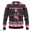 Flamingo Yoga Namast’ay at Home Unisex Knitted Ugly Christmas Sweater