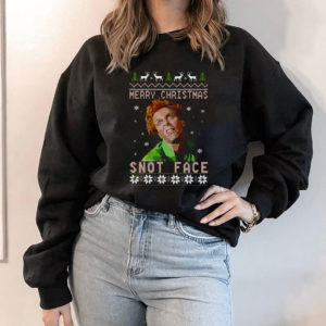 Hoodie Drop Dead Fred hey snot face Merry Christmas ugly sweatshirt