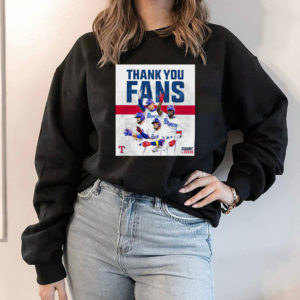 Hoodie Thank You Fans Texas Rangers Straight Up Shirt
