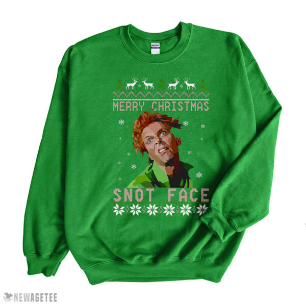 Irish Green Sweatshirt Drop Dead Fred hey snot face Merry Christmas ugly sweatshirt