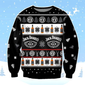 Jack Daniels Whiskey Ugly Christmas Sweater