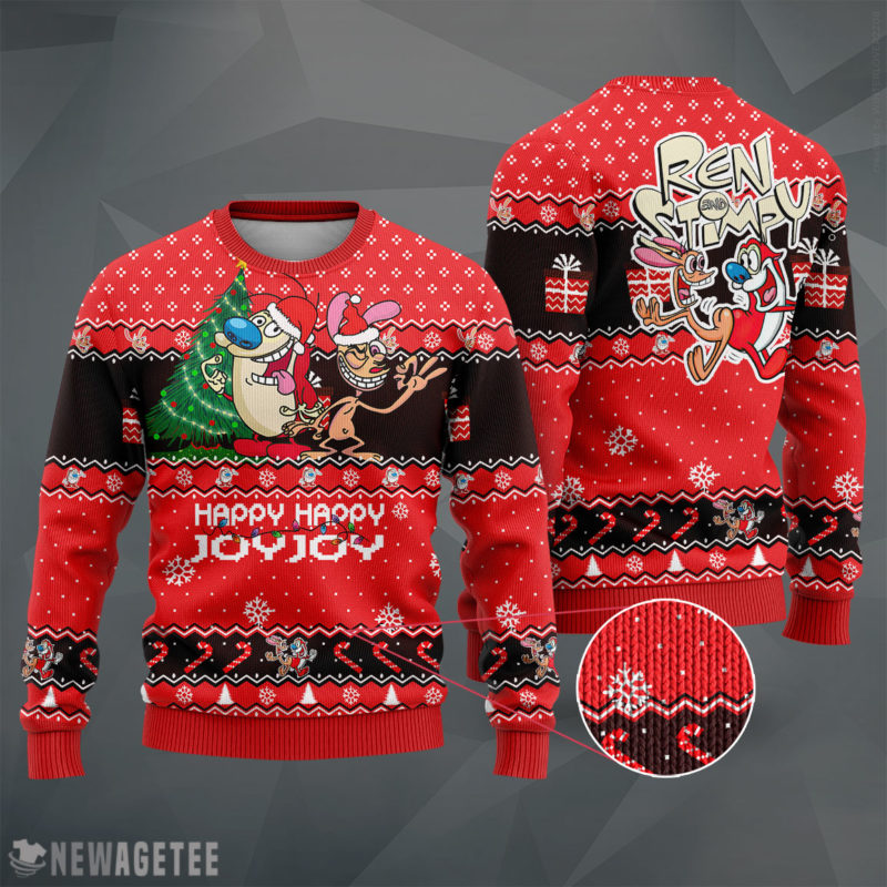 The Ren and Stimpy Knit Ugly Christmas Sweater