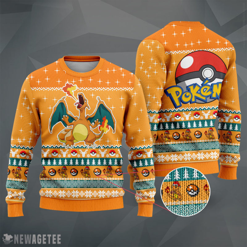 Anime Pokemon Charizard Ugly Christmas Sweater