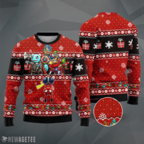 LIONNIX Mockup Sweater 3D Evengers Pokemon Marvel Woolen Ugly Christmas Sweater