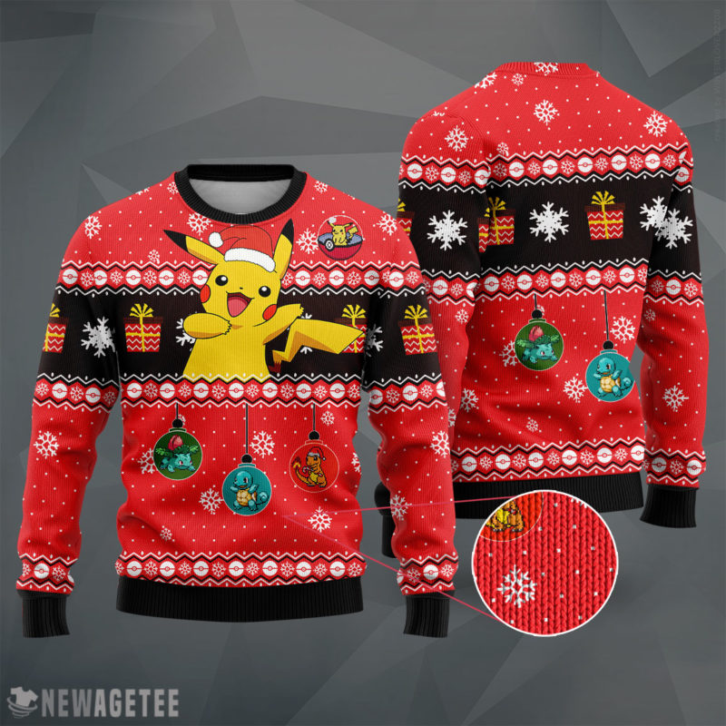 Pikachu Pokemon Woolen Ugly Christmas Sweater