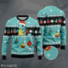 LIONNIX Mockup Sweater 3D Squirtle Pokemon Woolen Ugly Christmas Sweater