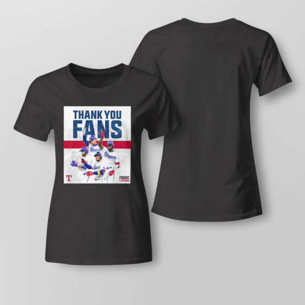 Thank You Fans Texas Rangers Straight Up Shirt