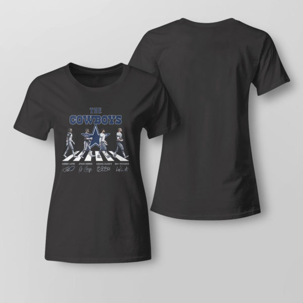 Lady Tee The Dallas Cowboys Abbey Road Signatures Shirt Sweatshirt