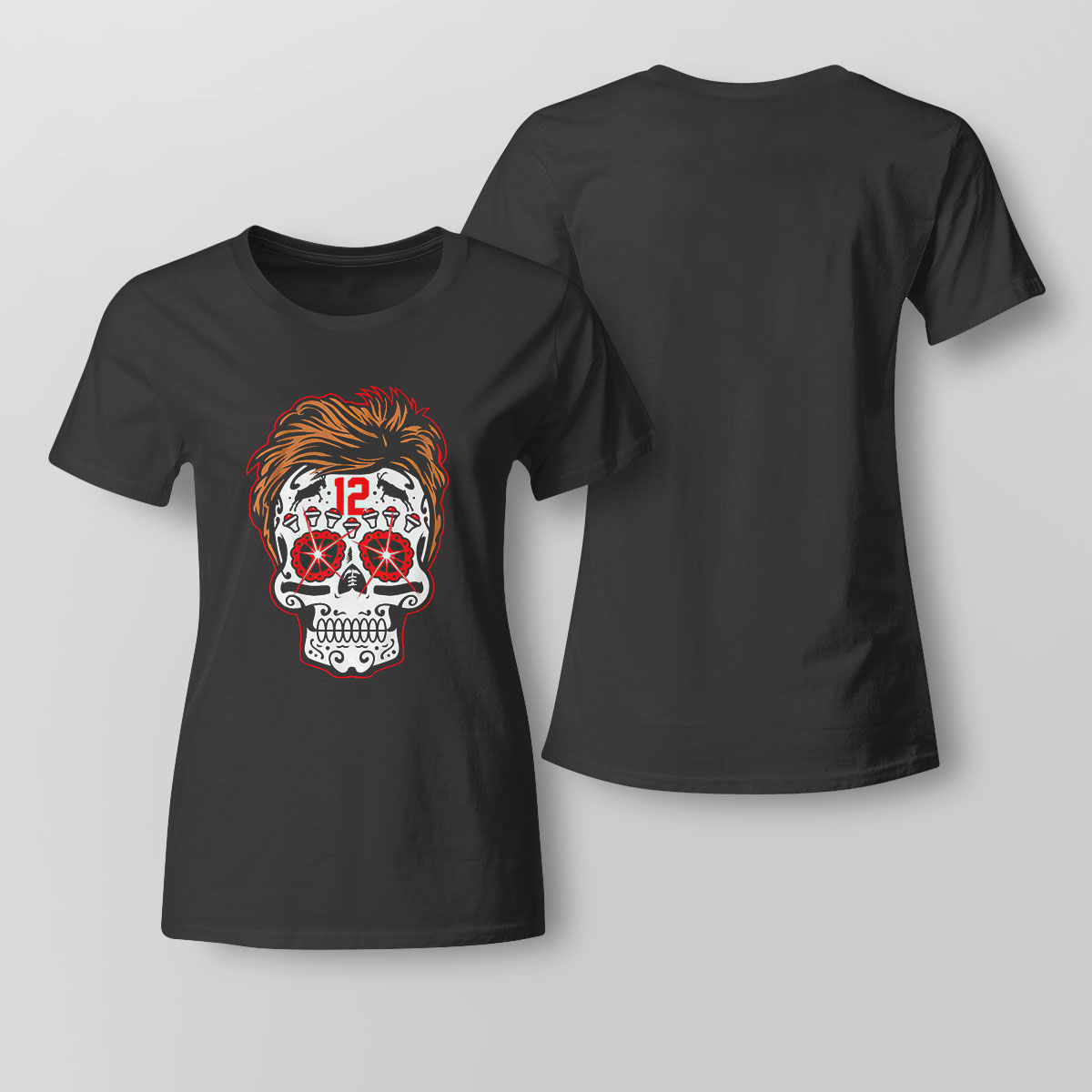 Tom Brady Goat Sugar Skull T-shirt