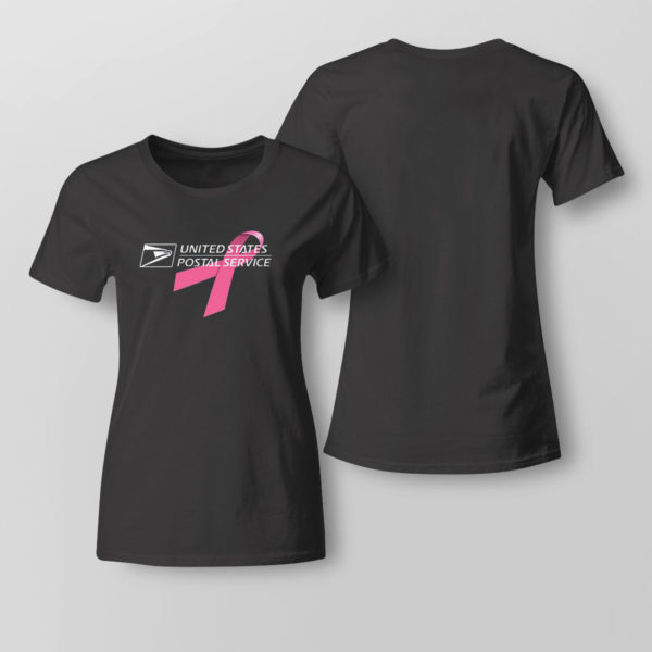 Lady Tee USPS United States Postal Service Breast Cancer Awareness Shirt