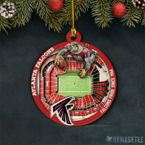 Layered Wood Ornament Atlanta Falcons NFL StadiumView Layered Wood Christmas Ornament