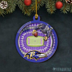 Layered Wood Ornament Baltimore Ravens NFL StadiumView Layered Wood Christmas Ornament