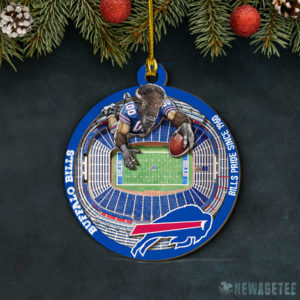 Layered Wood Ornament Buffalo Bills NFL StadiumView Layered Wood Christmas Ornament
