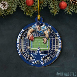 Layered Wood Ornament Dallas Cowboys NFL StadiumView Layered Wood Christmas Ornament
