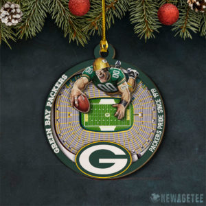 Layered Wood Ornament Green Bay Packers NFL StadiumView Layered Wood Christmas Ornament