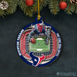 Layered Wood Ornament Houston Texans NFL StadiumView Layered Wood Christmas Ornament