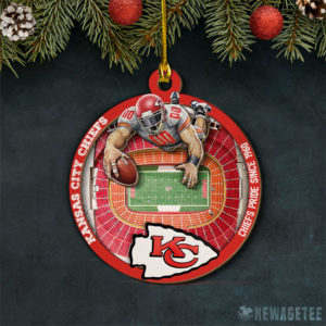 Layered Wood Ornament Kansas City Chiefs NFL StadiumView Layered Wood Christmas Ornament