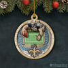 New Orleans Saints NFL StadiumView Layered Wood Christmas Ornament