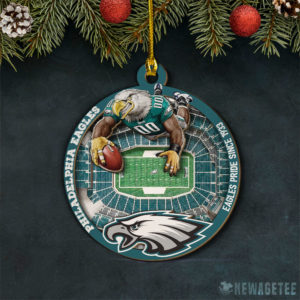 Layered Wood Ornament Philadelphia Eagles NFL StadiumView Layered Wood Christmas Ornament