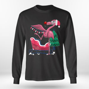 Longsleeve shirt Christmas Flamingo Tropic Winter Gifts T Shirt