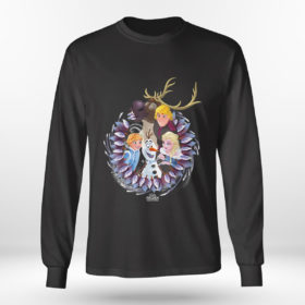 Longsleeve shirt Disney Frozen Christmas Wreath Group Shot SweatShirt