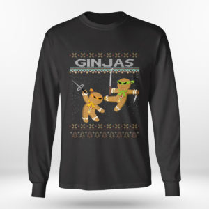 Longsleeve shirt Ginjas Gingerbread Ninjas Funny Ugly Christmas Sweatshirt