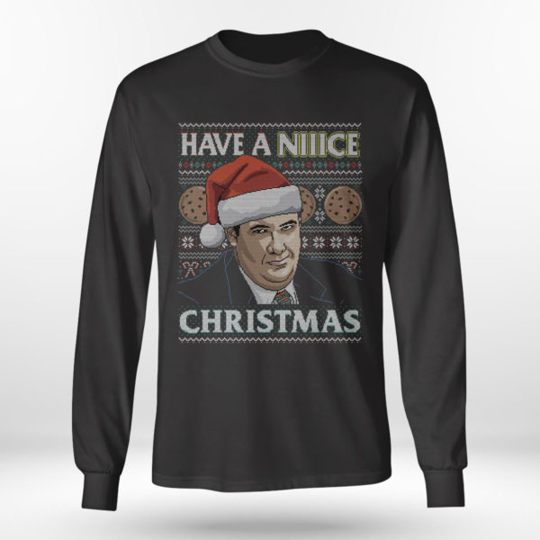 Longsleeve shirt Have a Niice Christmas The Office Ugly Christmas Sweater