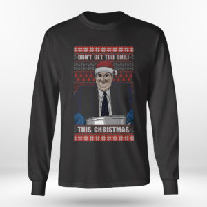 Longsleeve shirt Kevin Malone Dont Get Too Chili The Office Ugly Christmas Sweater